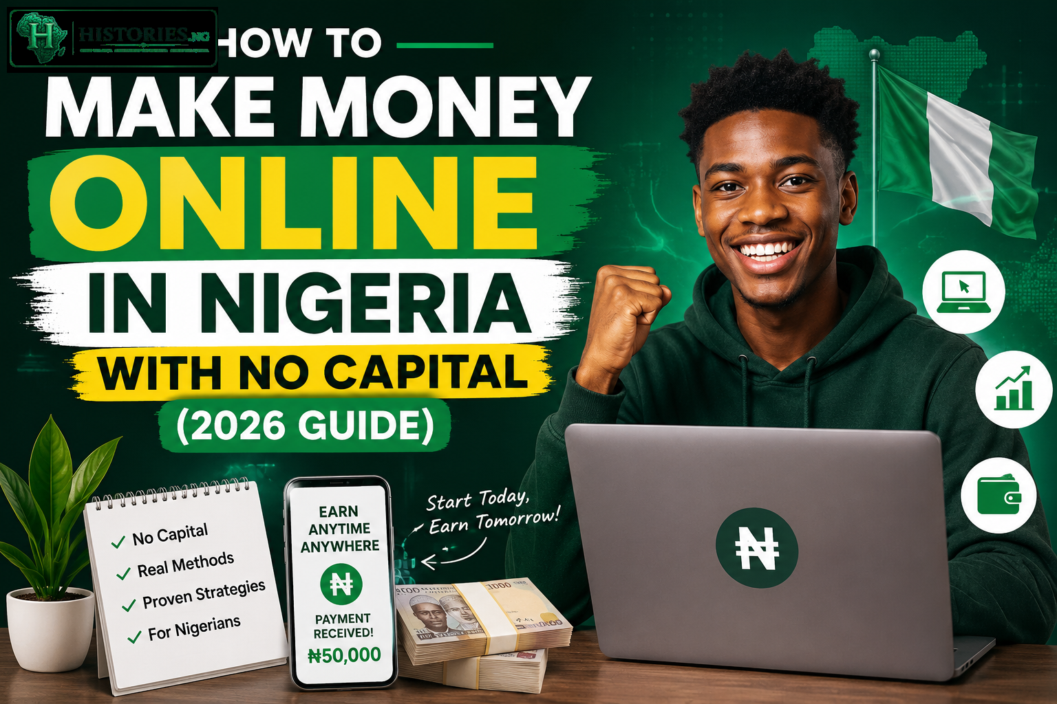 How to Make Money Online in Nigeria with No Capital (2026 Guide)